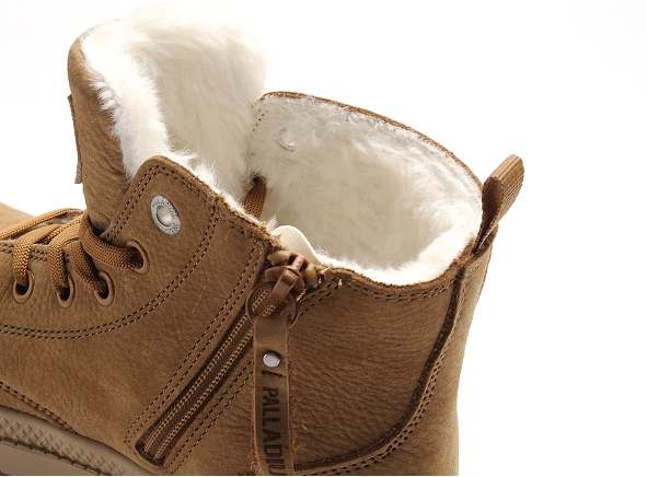 Palladium boots bottine plates femme pampa hi zip wl marron