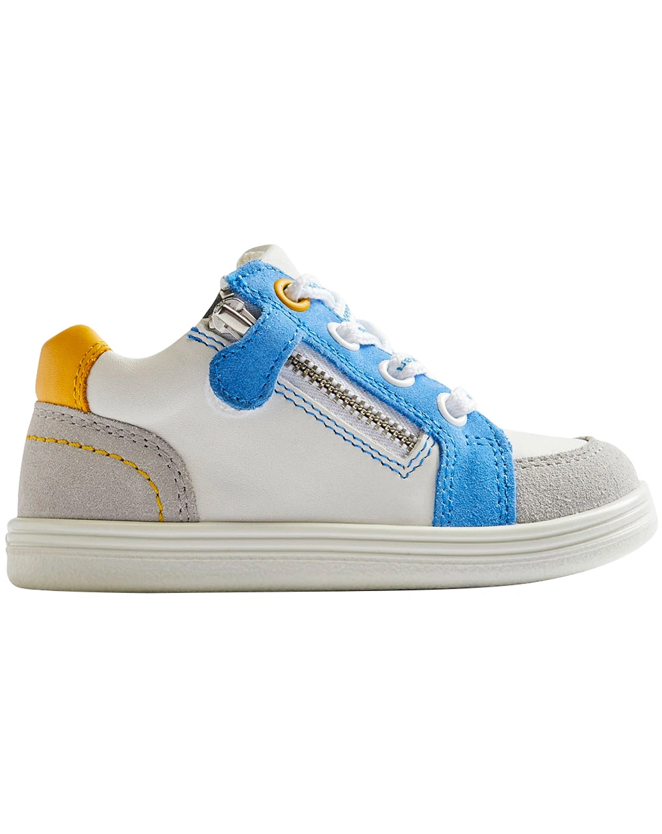 Schnür-Halbschuhe DAZON DAMA in weiß/blau/gelb