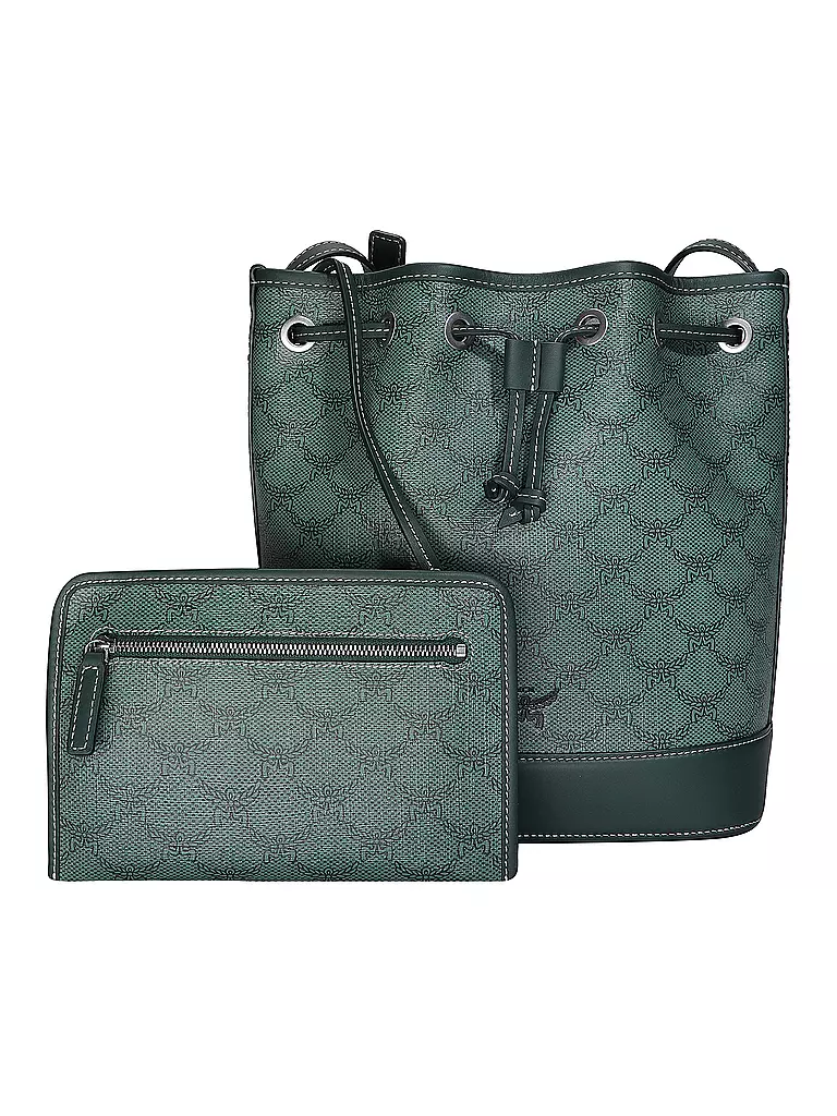 MCM Tasche - Bucket Bag HIMMEL Medium  petrol