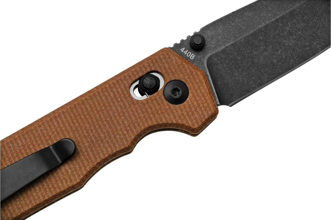 Böker Magnum Rockstub 01SC710 Brown Micarta, zakmes