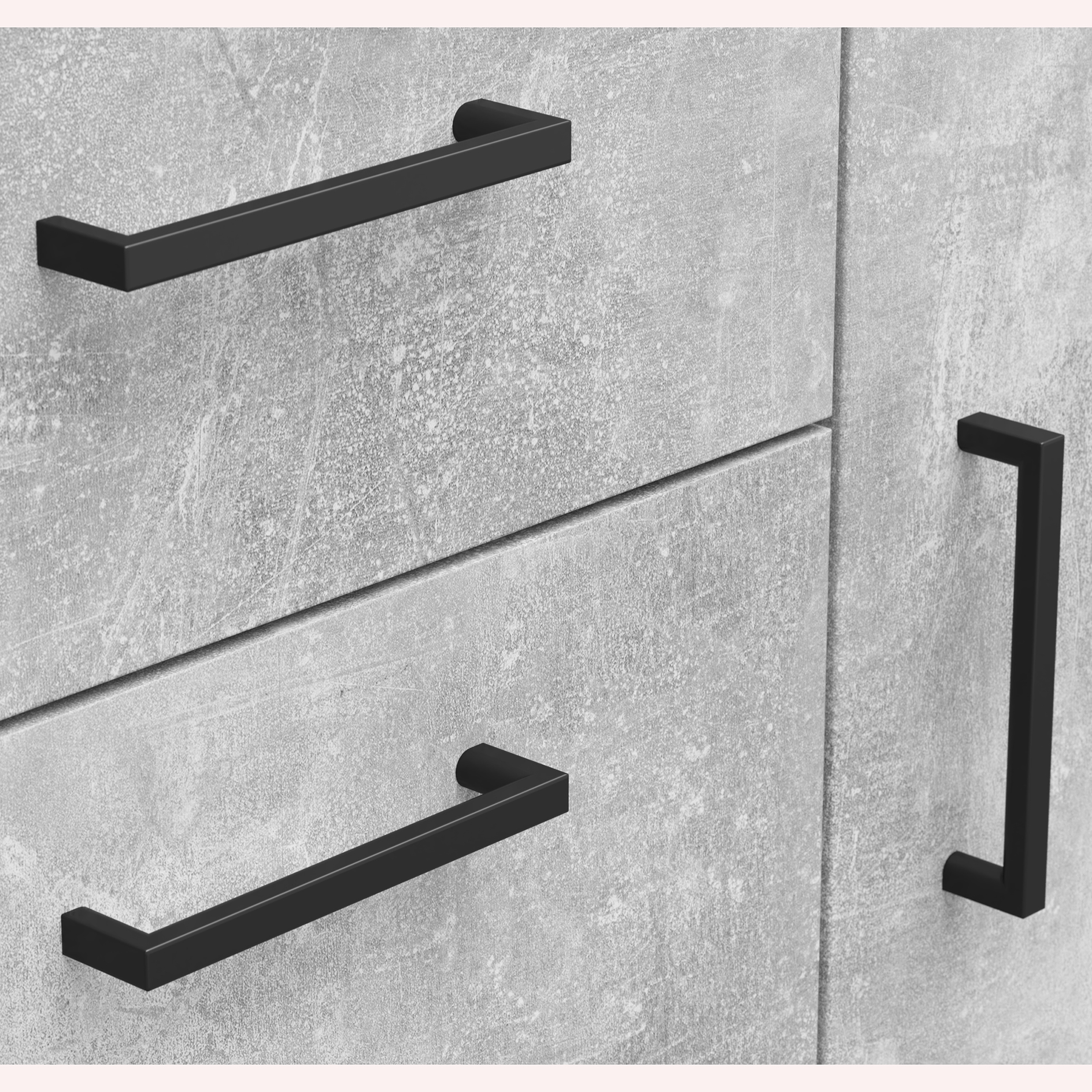 Kommode - Betonoptik - 80 cm breit
