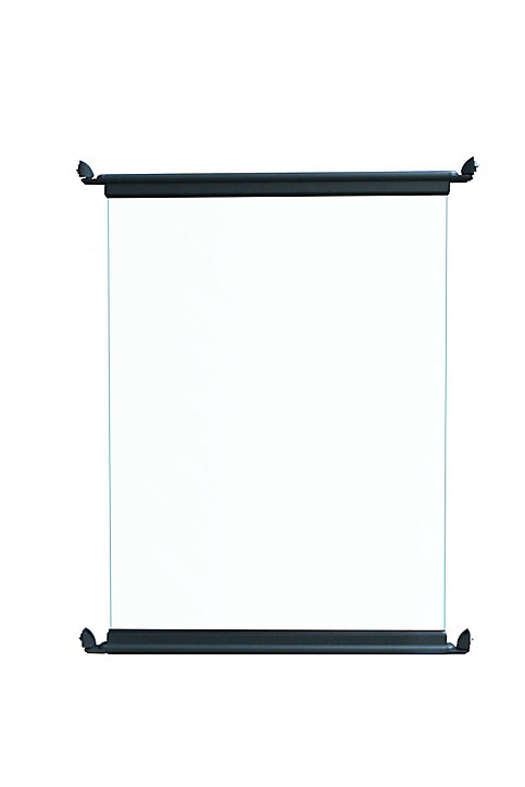 Module en verre pour barrière de piscine en aluminium gris 0,9m