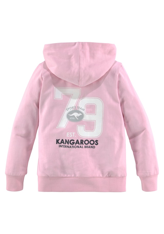 KangaROOS Kapuzensweatshirt »Kleine Mädchen«, Langarm,  hüftlange Basic-Passform,  stylischer Druck