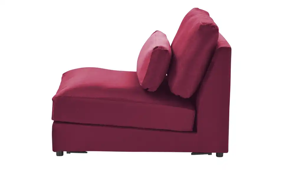 Element Branna Rot Samt 1-Sitzer