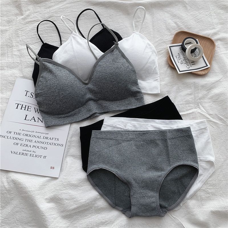Shopherd - Effen bralette / slip / set