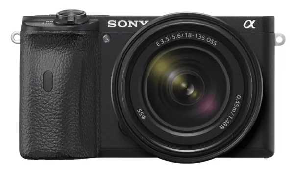 Sony a6600 ILCE-6600M - Digitalkamera - spejlløst - 24.2 MP - APS-C - 4K / 30 fps - 7.5x optisk zoom E 18-135 mm OSS-objektiv - Wi-Fi, NFC, Bluetooth - sort