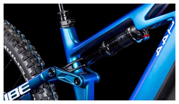 VTT Électrique Tout-Suspendu Cube Stereo Hybrid One44 HPC SLX 800 Shimano Deore XT 12V 800 Wh 27.5'' Bleu Nebula 2025
