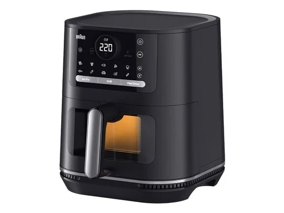 Braun HF5073, Varmluftsteger, 6 L, 80 °C, 220 °C, Enkelt, Sort