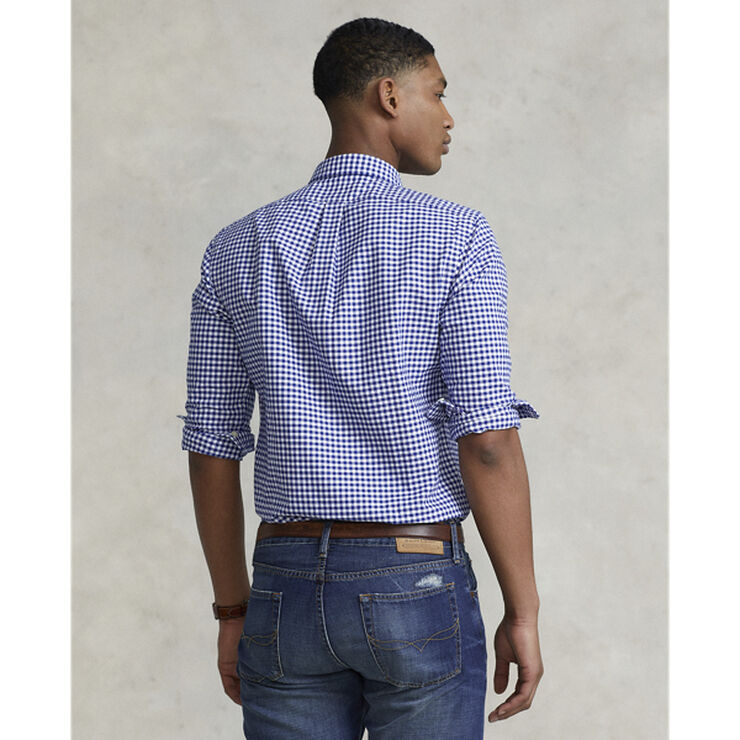 Polo Ralph Lauren Slim Fit Oxford Sport Shirt Blå/hvid/ternet