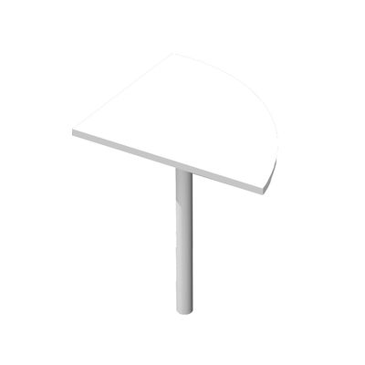 Angle de liaison à 90° pour Bureau Trend (pied non inclus) - blanc