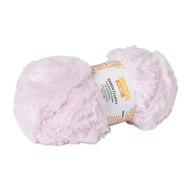 Garen fluffy - roze - 50 gram