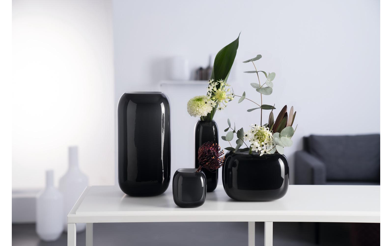 Vase Milano, Grau, 28 cmModerne Dekovase