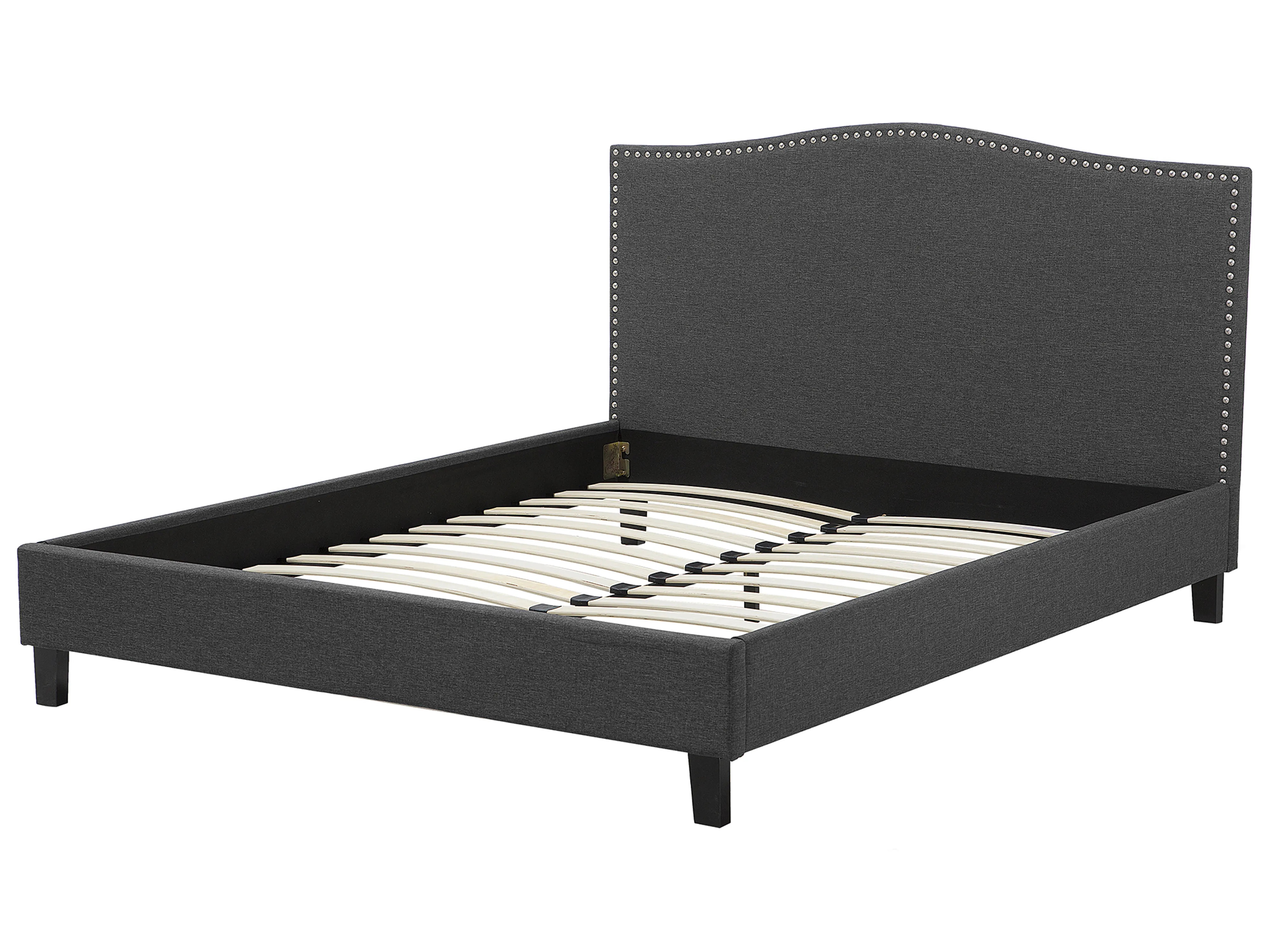 Bed Stof MONTPELLIER 180 x 200 cm Donkergrijs