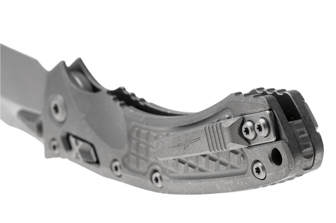 Microtech Marfione Select Amphibian 137RL-10APFRMS1, Apocalyptic Stonewashed M390MK, Apocalyptic Frag Titanium zakmes, Tony Marfione design