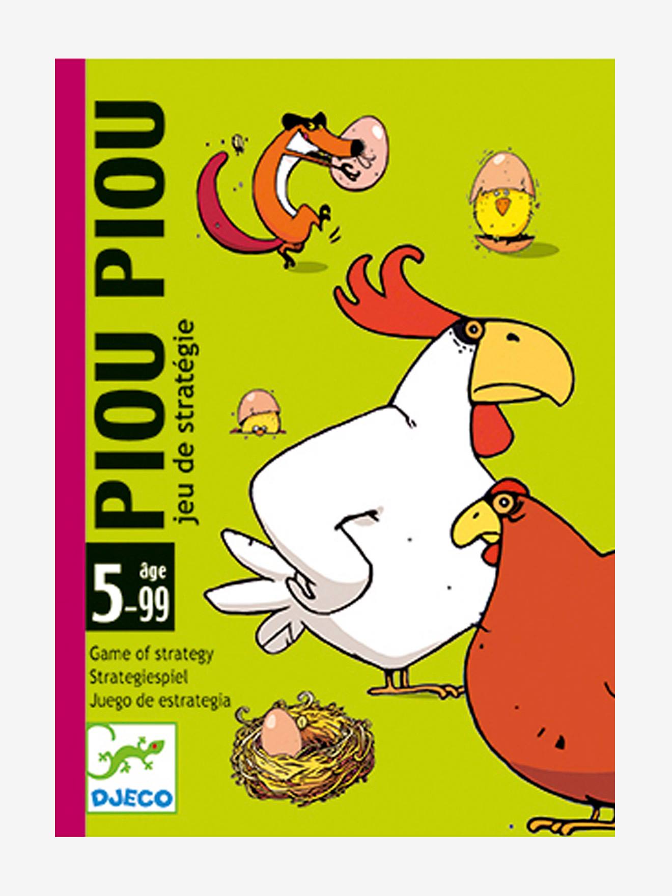 Piou-piou jogo de estratégia DJECO multicolorido