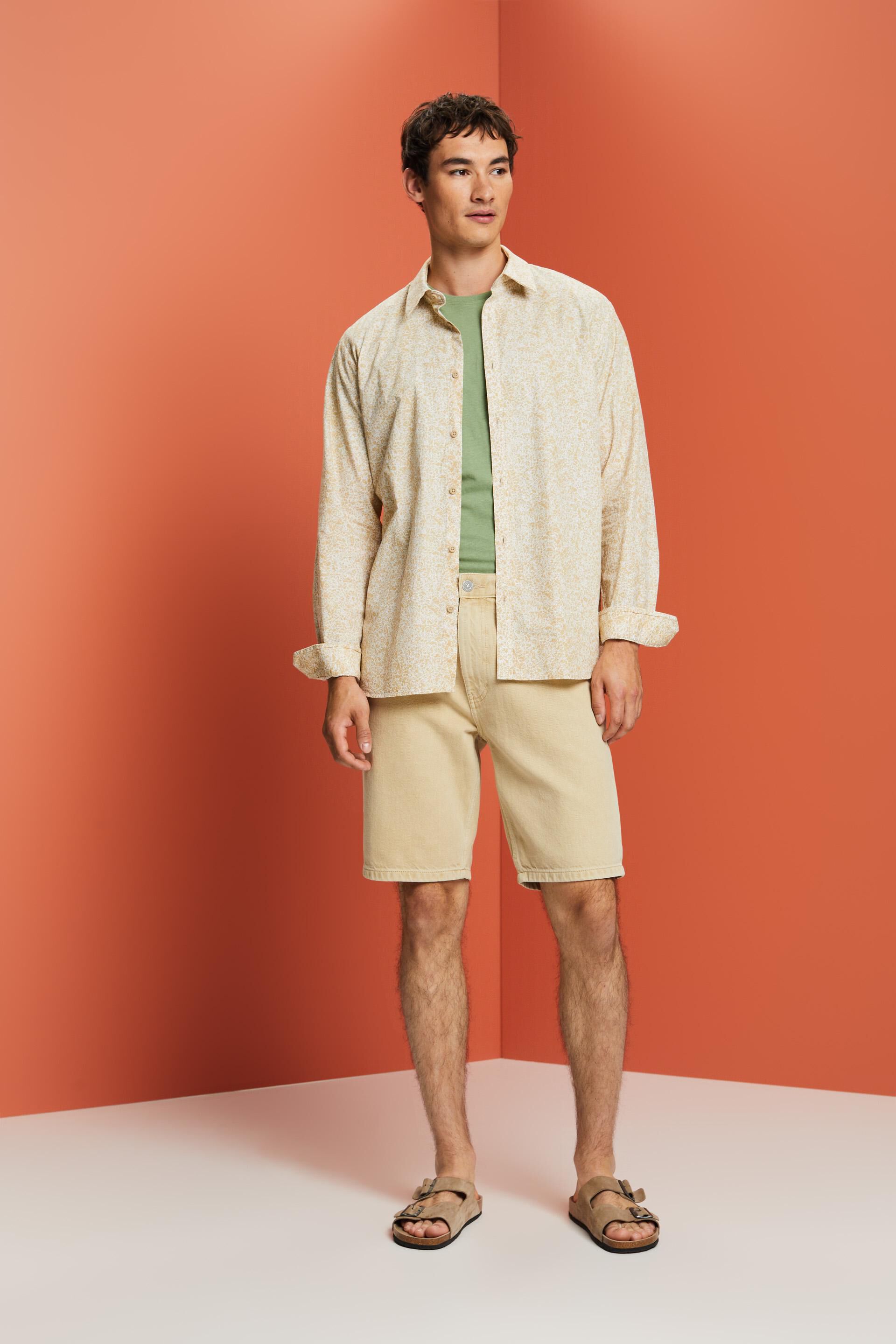 Chemise à motif, 100 % coton