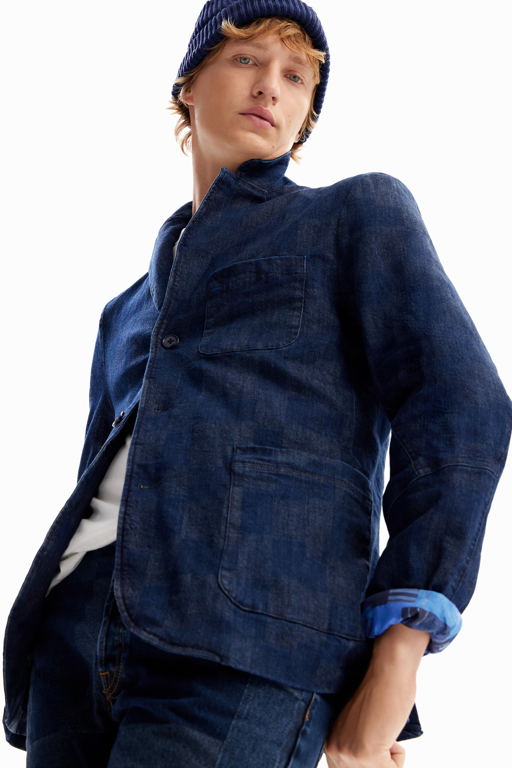Blazer vaquera cuadros