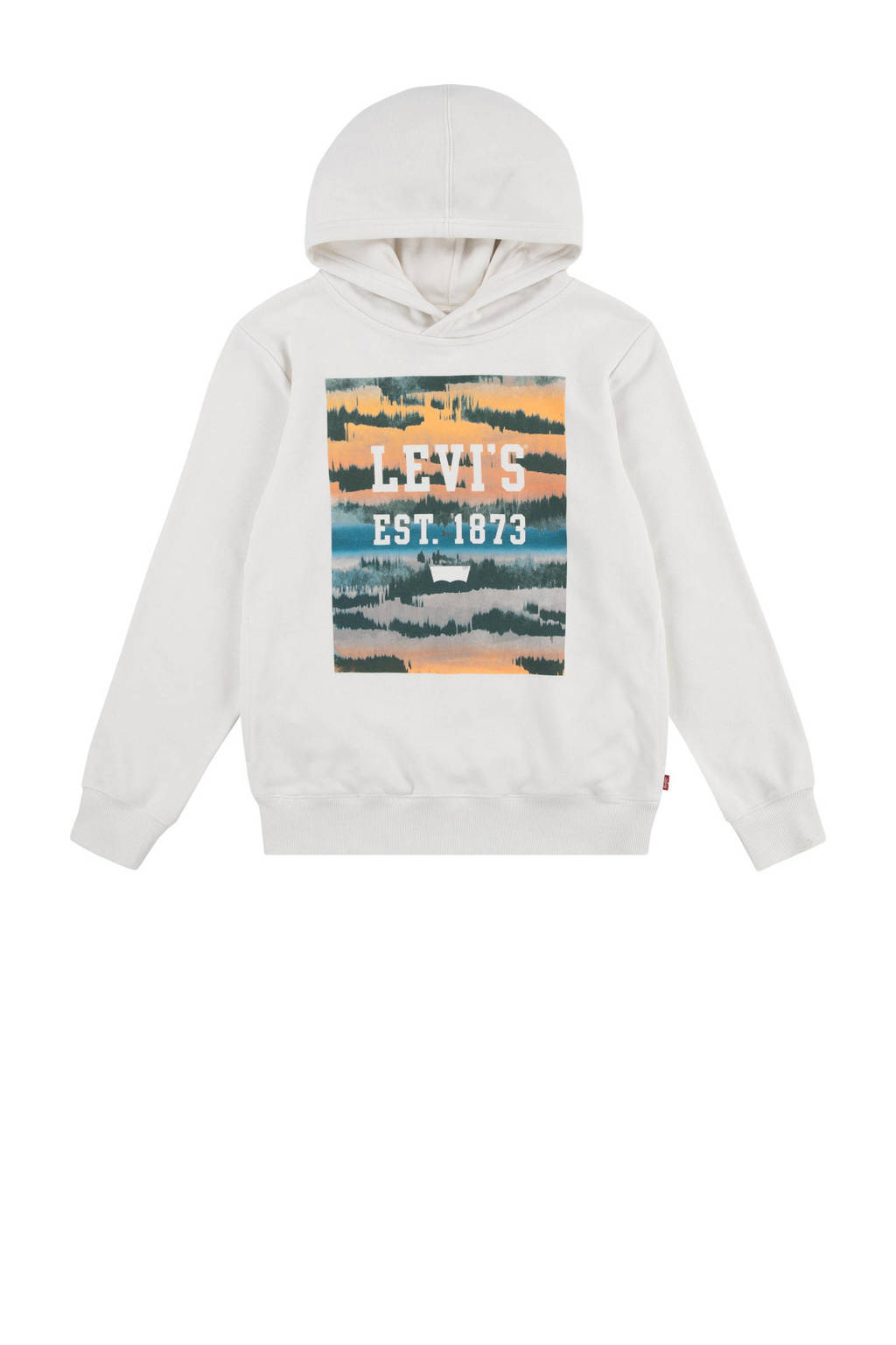 Levi's hoodie met printopdruk beige/multi