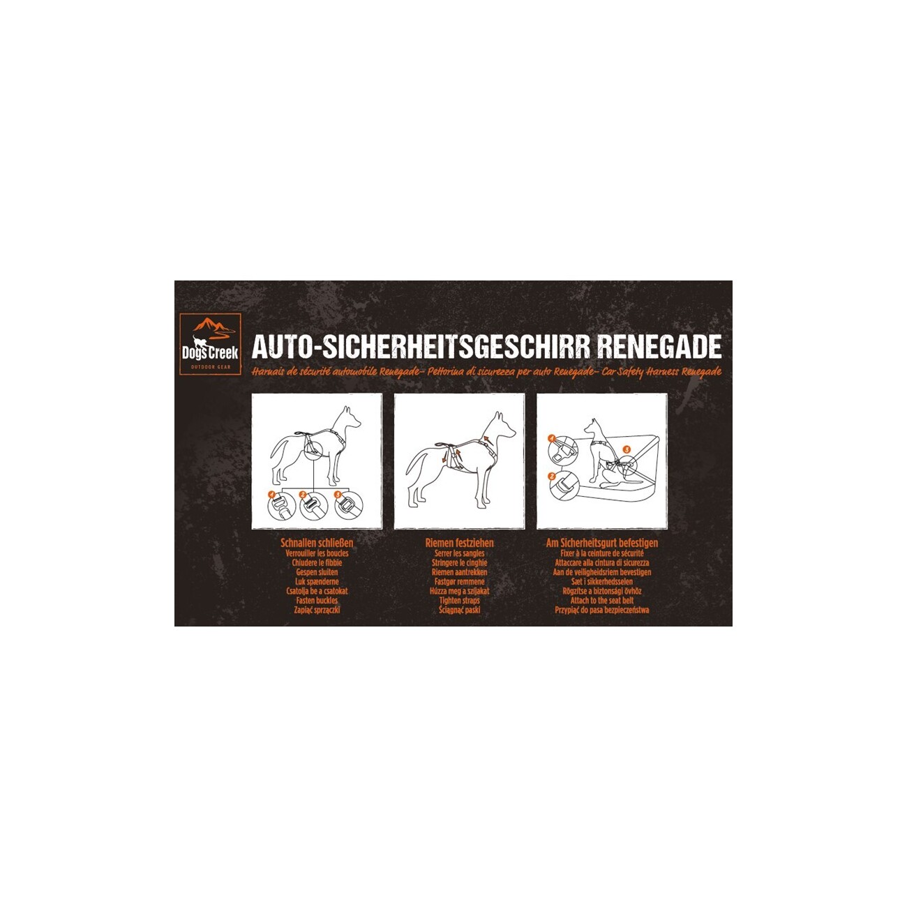 Dogs Creek Auto-Sicherheitsgeschirr Renegade S