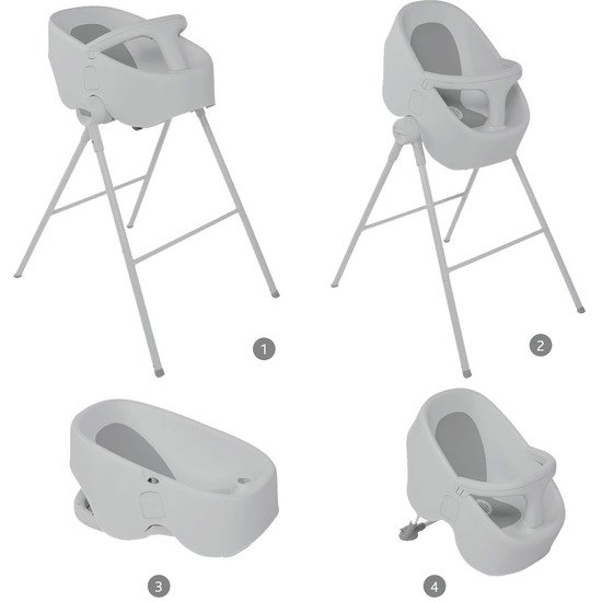 Baignoire-douche Bubble Nest   Cool Grey        de               Chicco