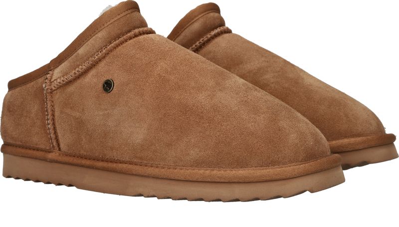Warmbat Conner Pantoffels Cognac Heren