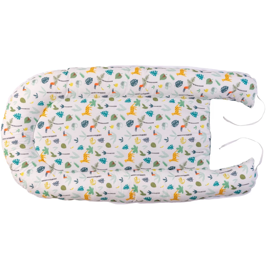 Ullenboom Kuschelnest Waffelpique Salbeigrün Regenwald 55 x 95 cm