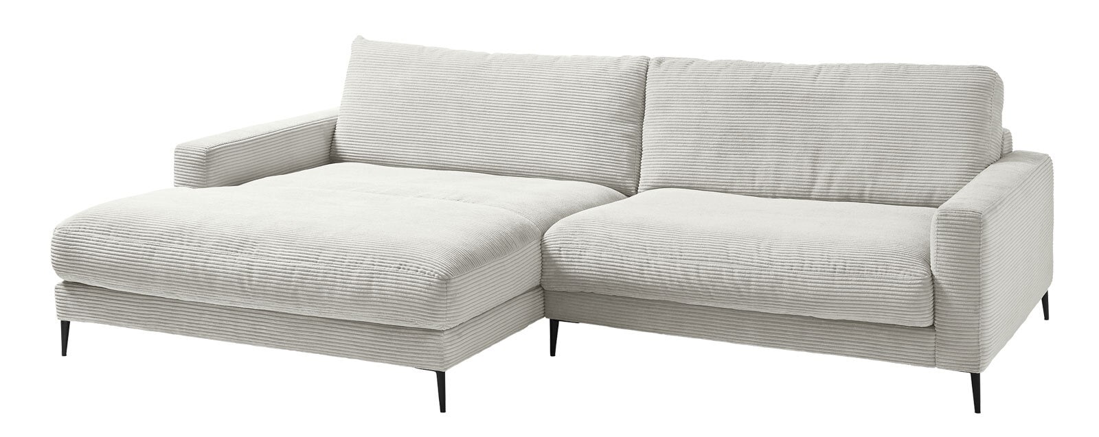 Ole Gunderson Ecksofa DOWNTOWN 170 x 272 cm Cord light grey
