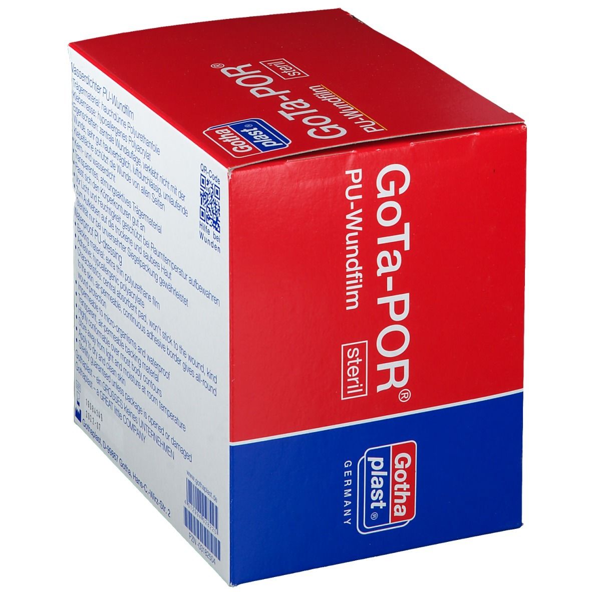 GoTa-POR® PU-Wundfilm steril 10 x 6 cm