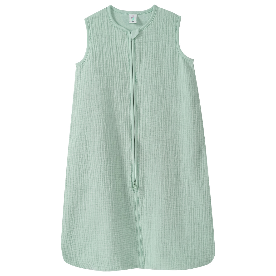 Topomini Baby Musselin-Schlafsack unifarben helltürkis