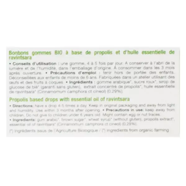 Ladrôme Propolis Gommes Ravintsara Bio 45g