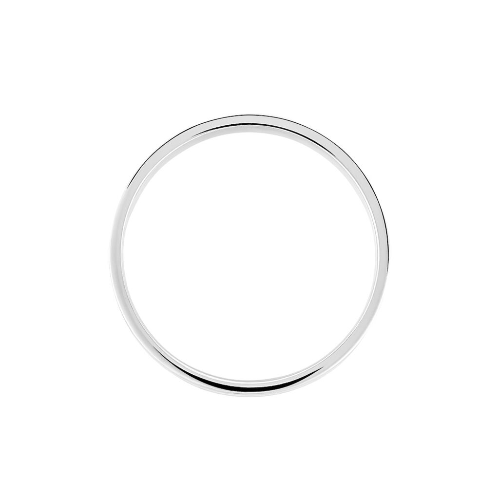 Alliance Fantaisie Diamantee Ruban Plat Or Blanc