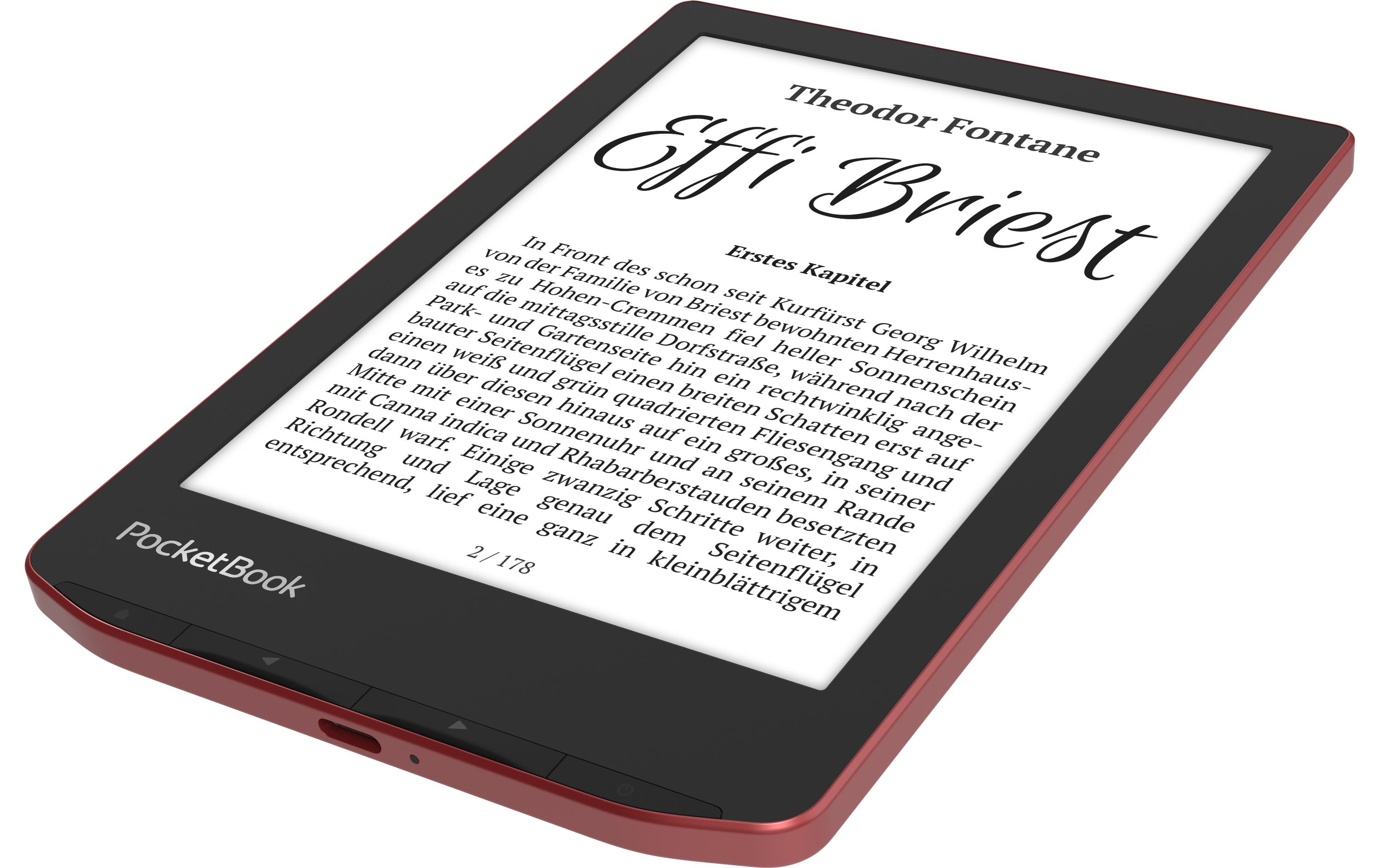 E-Book Reader Verse Pro Passion Red<br>6 Zoll E-Book Reader mit 16 GB Speicher und E-Ink Carta Bildschirmtechnologie