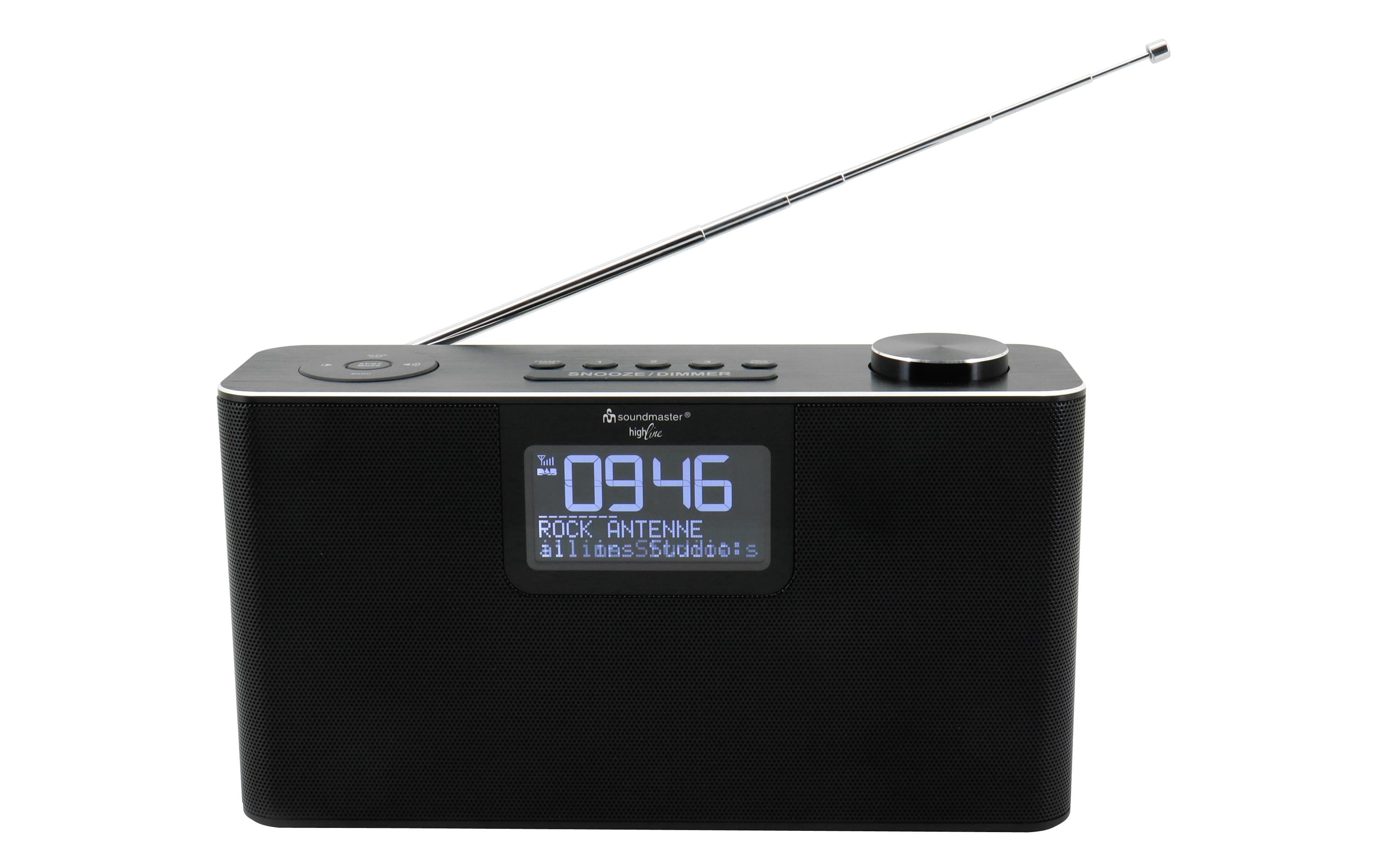 DAB+ Radio DAB700SW SchwarzStereo-Radio mit USB und Bluetooth