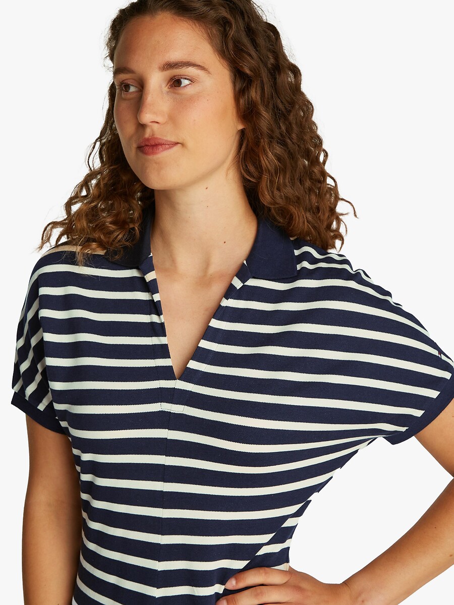 TOMMY HILFIGER<br>Vestido polo listrado