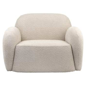 KARWEI fauteuil Nova beige bouclé stof