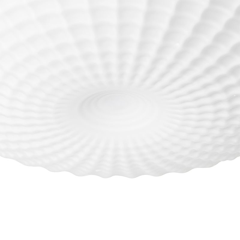 Klassieke plafondlamp zwart met opaal glas 30 cm IP44 - Nohmi