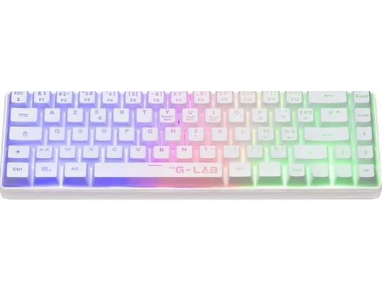 THE G-LAB - Clavier gamer KEYZ Caesium TKL blanc (FR)