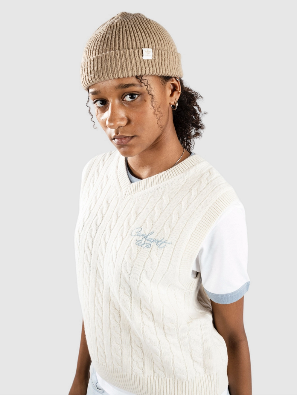 Carhartt WIP Signature Vest Pullover natural/dusty ice
