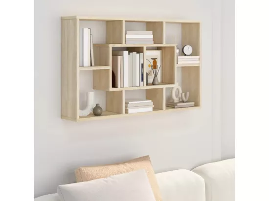Étagère murale Chêne Sonoma 85x16x52,5 cm Bois d'ingénierie