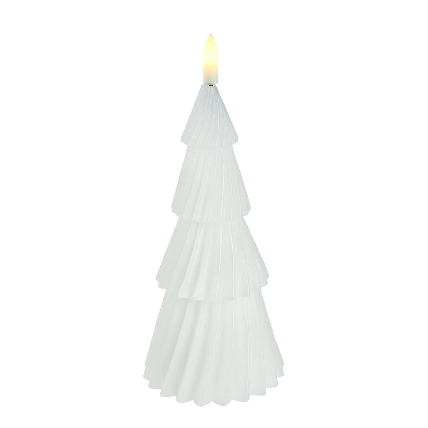 LED-Kerze Tanne, weiß, 23 cm