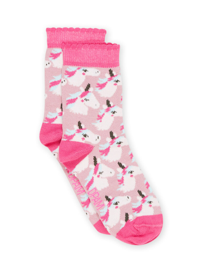 Chaussettes à imprimé licorne