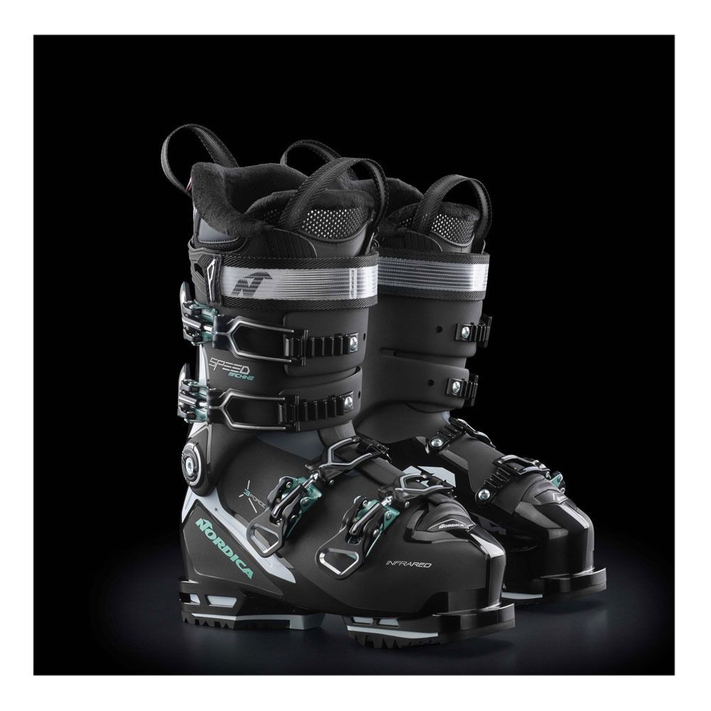 Nordica SPEEDMACHINE 3 105 (GW) - Chaussures ski Femme noir/blanc/vert