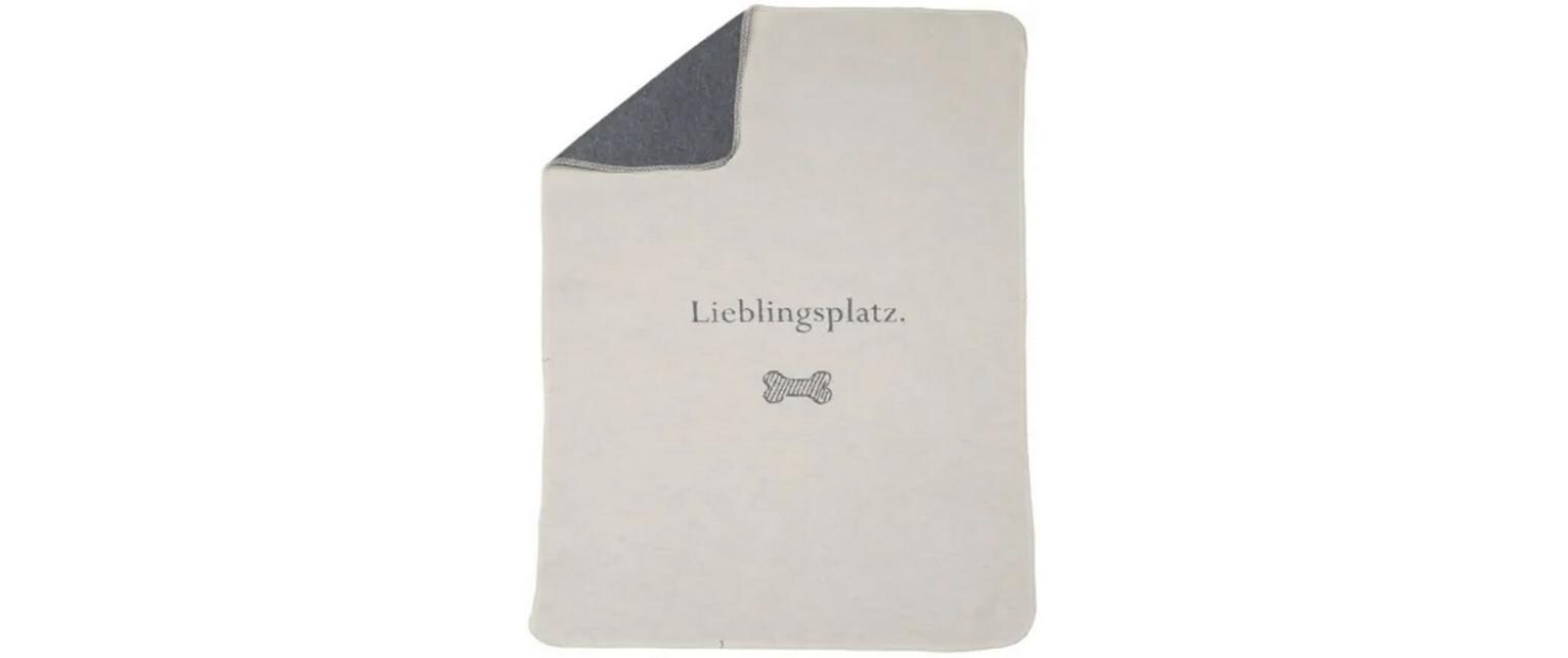 Hunde-Decke Lieblingsplatz, 70 x 90 cm, RohweissHaustierdecke