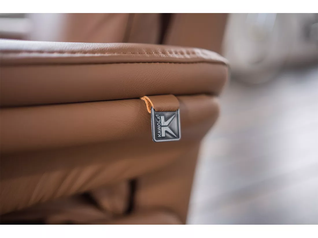 Fauteuil - marron cuir - NAMA