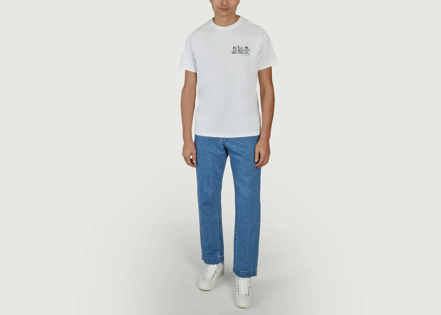 Jean ample délavé Kouzo (楮-コウゾ) Japan Blue Jeans