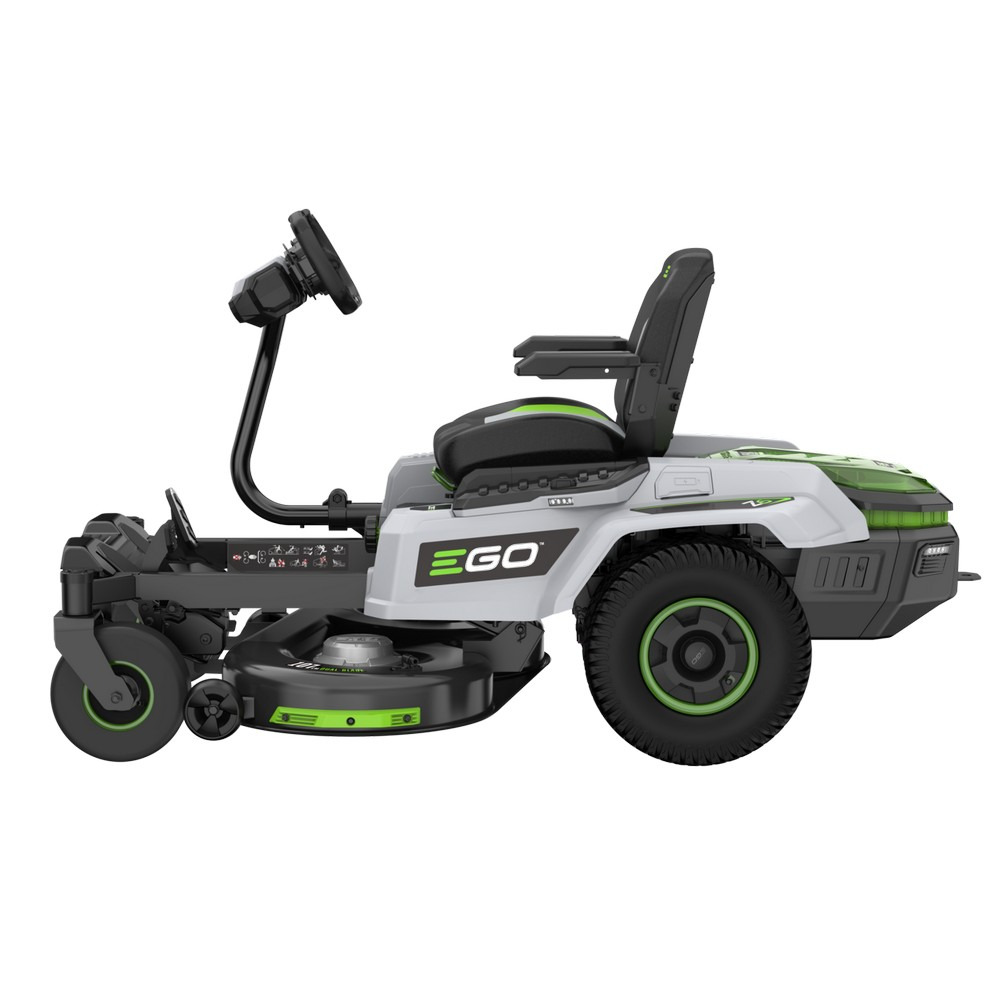 Pack tondeuse à rayon braquage zero 4 batteries 56v chargeur mural coupe 107 cm ego zt4201es