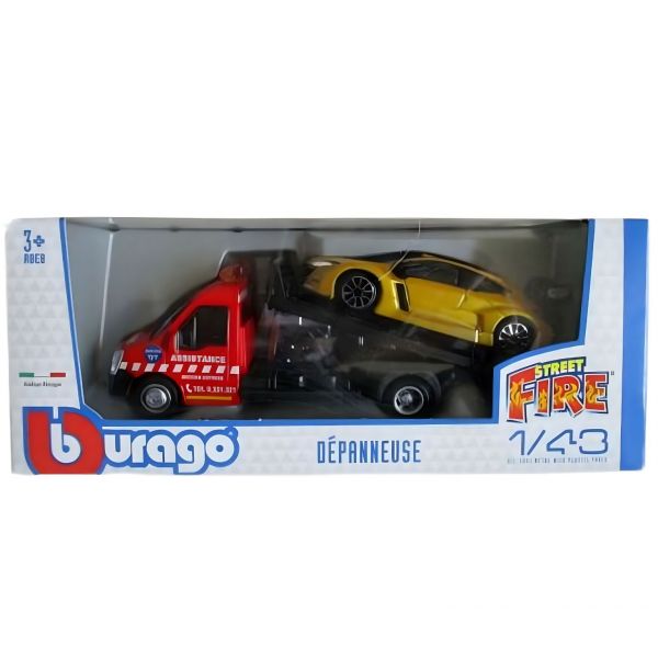 Bburago Iveco Daily com Renault Megane RS