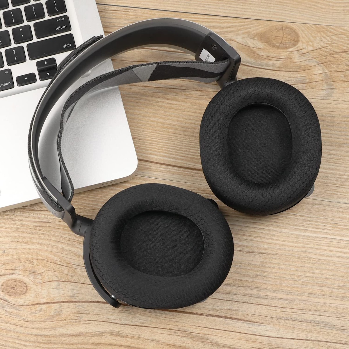 Øreputer til SteelSeries Arctis 3/5/7/9/9X/Pro 1 par, sorte