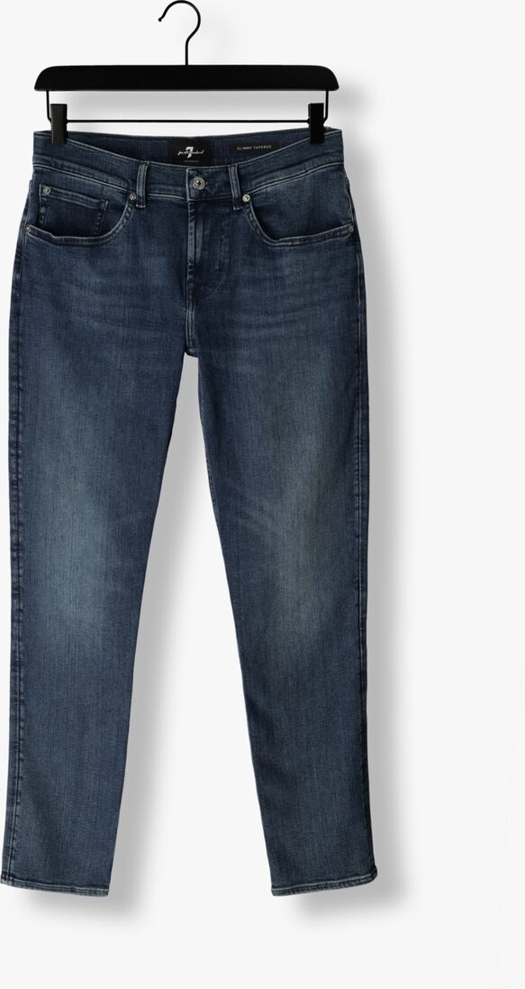 7 FOR ALL MANKIND donkerblauwe 7 for all mankind slim fit jeans slimmy tapered stretch tek maze