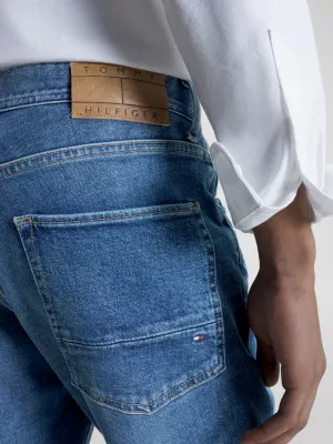 Calça jeans Denton reta e desbotada